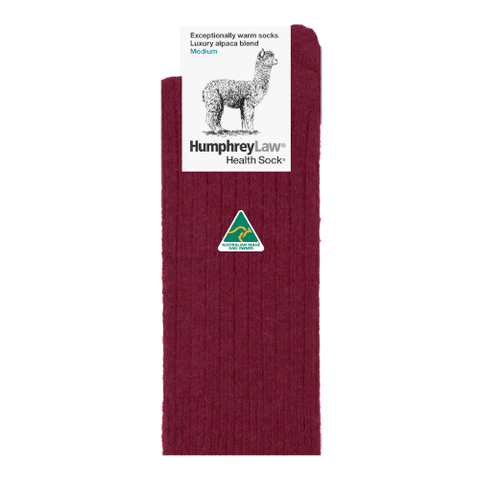 Humphrey Law Alpaca Wool Sock - Berry