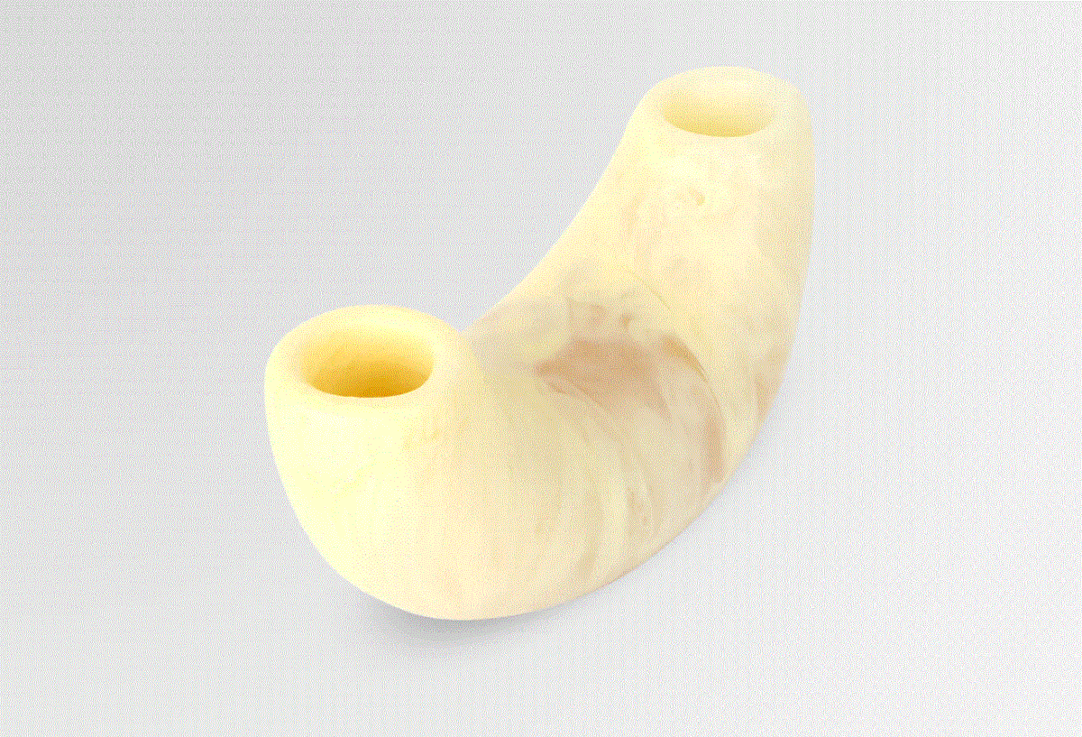 Dinosaur Designs Small Horn Vase Lemon Kiitos Living by Design