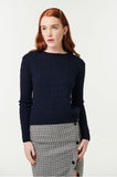 McIntyre Maria Cable Knit Earth Navy