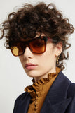 Karen Walker Sunglasses - Hallowed Sepia