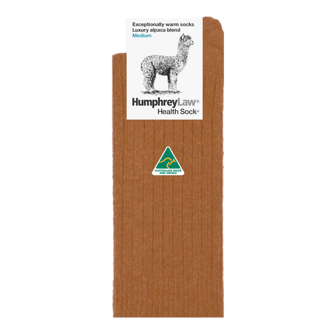 Humphrey Law Alpaca Wool Sock - Nutmeg