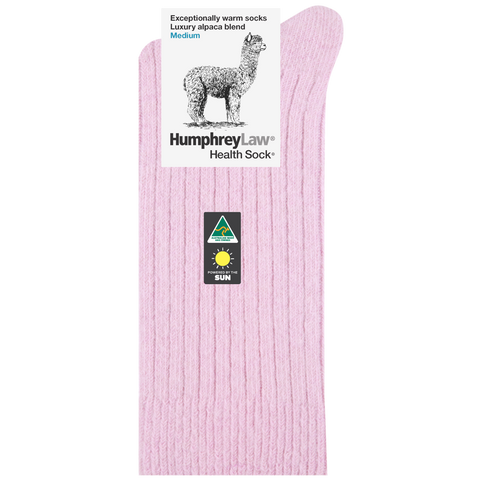 Humphrey Law Alpaca Wool Sock - Powder Pink