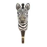 Wildlife Garden - Hand Carved Hook - Zebra