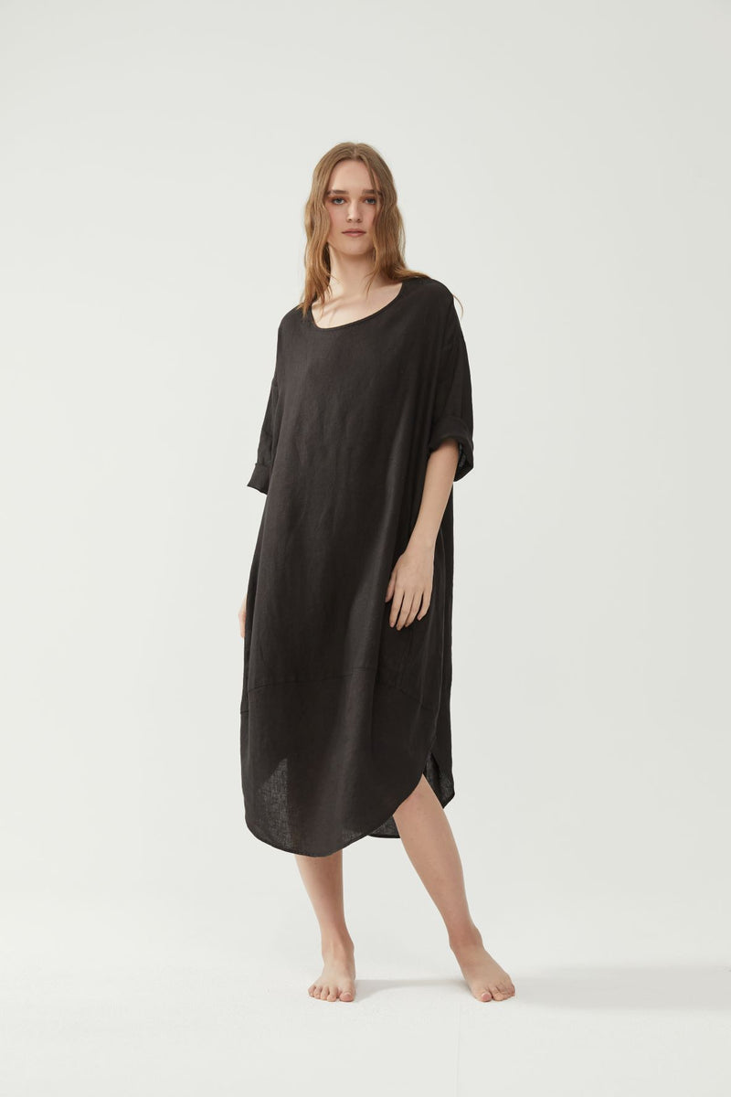 Black crane shop tulip dress