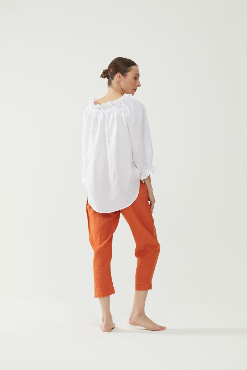Kelly Print Pant - Coffee