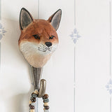 Wildlife Garden - Hand Carved Hook - Red Fox