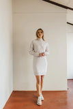 Iris & Wool Catriona Merino Wool Sweater Dress - Bone