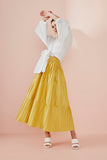 Mastani Afaf Handpipd Skirt Marigold