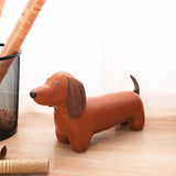 Zuny Bookend - Dachshund - Tan