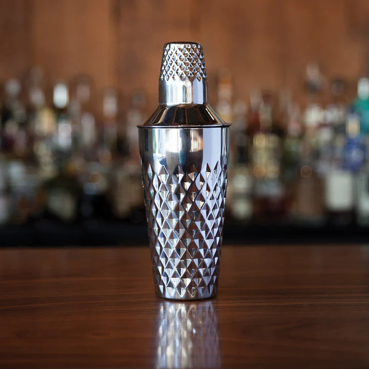 Viski Stainless Steel Faceted Cocktail Shaker Kiitos Living by Design
