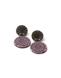 Anna Kitsou Dentelle I Earrings - Black / Purple