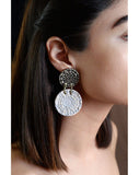 Anna Kitsou Dentelle I Earrings - Black / Light Grey