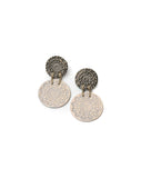 Anna Kitsou Dentelle I Earrings - Black / Light Grey