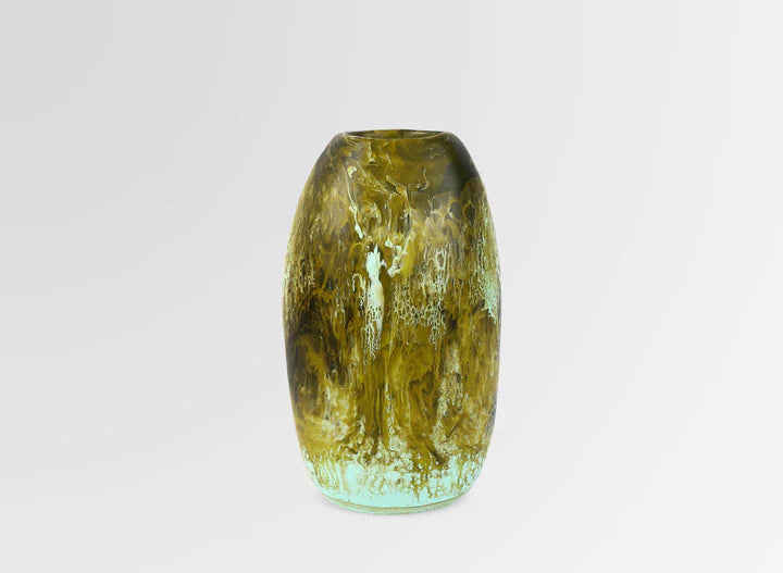 Dinosaur Designs Medium Pebble Vase Malachite Kiitos Living by Design