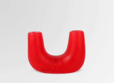 Dinosaur Designs Small Branch Vase - Red Swirl