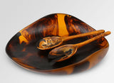 Dinosaur Designs Large Leaf Bowl - Tortoiseshell