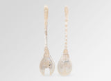 Dinosaur Designs Long Dew Servers -Sandy Pearl