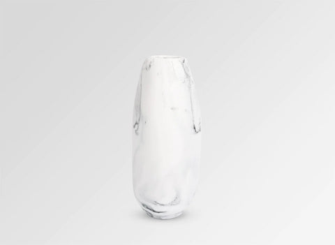 Dinosaur Designs Medium Pebble Vase - White Marble