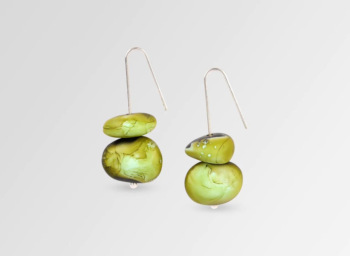 Dinosaur Designs Resin Earth Temple Earrings