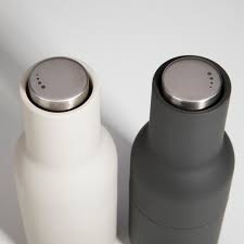 Menu Bottle Grinder Set of 2 - Carbon / Ash / Steel Lid