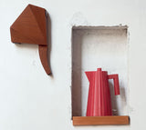 Alessi Plisse Electric Kettle Red