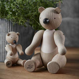 Kay Bojensen Bear Small Oak + Maple 15cm