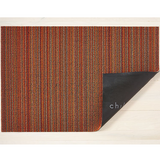 Chilewich Shag Utility Mat - Skinny Stripe - Orange