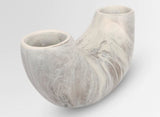 Dinosaur Designs Large Horn Vase - Sandy Pearl