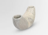 Dinosaur Designs Medium Horn Vase - Sandy Pearl