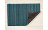 Chilewich Shag Runner Mat  - Skinny Stripe - Turquoise