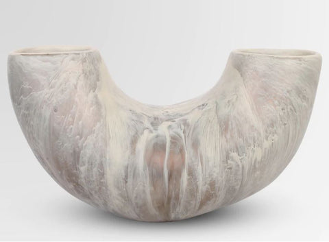 Dinosaur Designs Large Horn Vase - Sandy Pearl