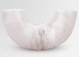 Dinosaur Designs Large Horn Vase - Snow Swirl