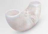 Dinosaur Designs Large Horn Vase - Snow Swirl