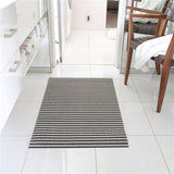 Chilewich Shag Utility Mat - Breton Stripe - Gravel