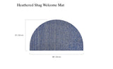 Chilewich Heathered Shag Welcome Mat - Cornflower