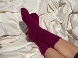 Humphrey Law Alpaca Wool Sock - Berry