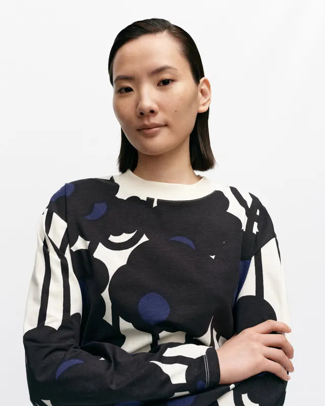 驚きの価格 Jersey Lammet Valkea Marimekko Top Design by Living Kiitos – トップス