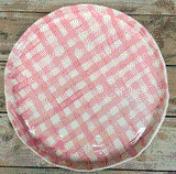 Noss Pink Gingham Platter