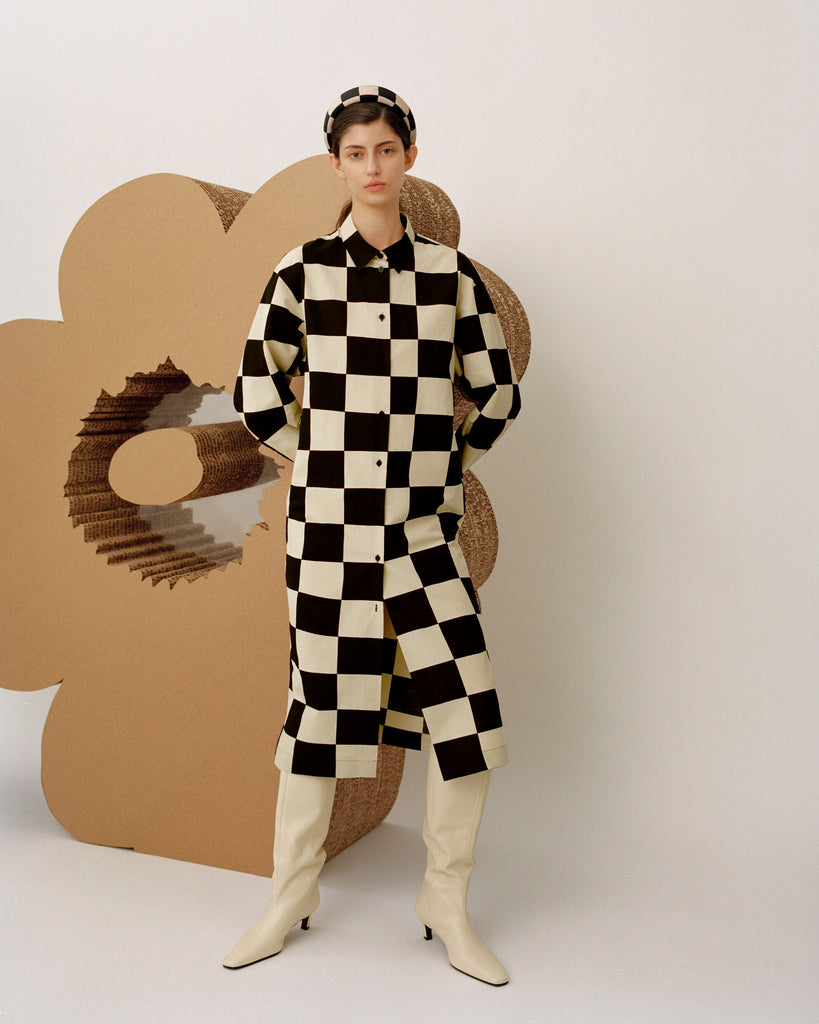 Marimekko Rasteri Kukko Ja Kana Cotton Linen Dress – Kiitos Living by ...