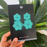 Seda Vera Double Earrings - Turquoise