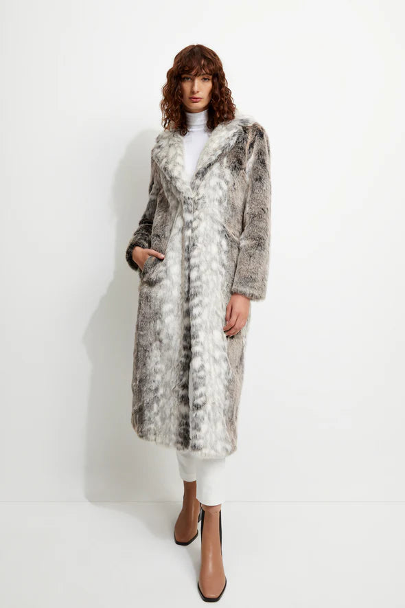 Plus Size Unreal Fur Coats UNREAL FUR FUR DELISH JACKET IN MOCHA