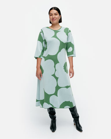 Marimekko Pointti Unikko Knitted Wool Dress