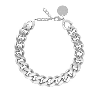 Vanessa Baroni - Big Flat Chain Necklace Silver