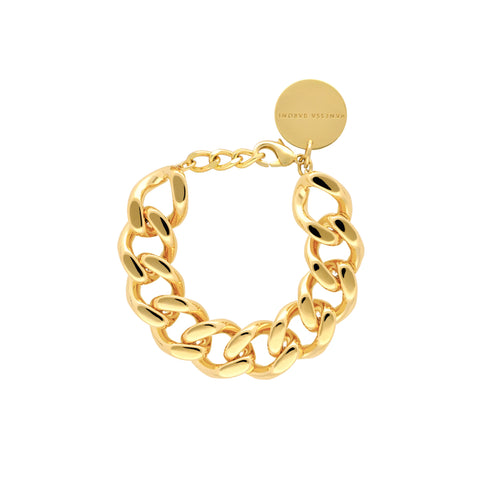 Vanessa Baroni - Mini Flat Chain Bracelet Gold