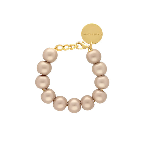 Vanessa Baroni - Beads Bracelet Champagner Pearl