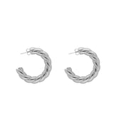 Vanessa Baroni - Rope Earrings Silver