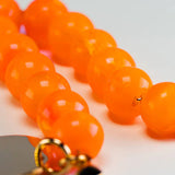 Vanessa Baroni - Mini Beads Bracelet Neon Orange Marble