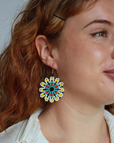 Seda Kaleido Flora Earrings - Moonstone