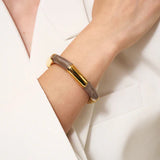 Vanessa Baroni - Flex Bracelet Greige Marble