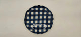 Noss Navy Gingham Dinner Plate